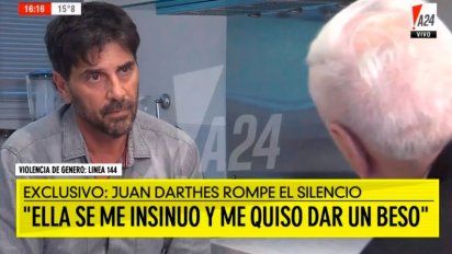 Darthés negó haber violado a Fardin y dijo que fue ella quien se le “insinuó”