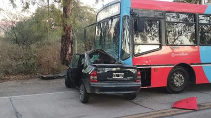 Un hombre murió al chocar de frente con un colectivo por esquivar un perro en la ruta