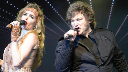 Milei cantó junto a Fátima Florez y en la