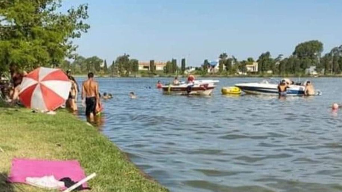 El lago San Agustín convoca a más de 500 personas los fines de semana.