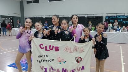 Patinadoras locales se destacaron en Berrotarán