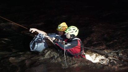Fotoreportaje del rescate en el río Cuarto