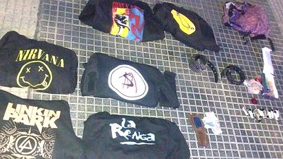 Rompieron la vidriera de una tienda del centro y los atraparon en la esquina