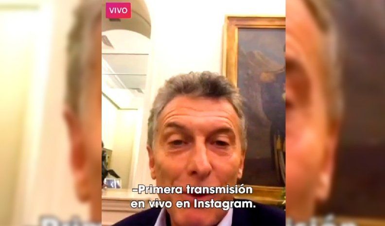 El Presidente ya comenzó con las videollamadas mediante su cuenta oficial de Instagram.