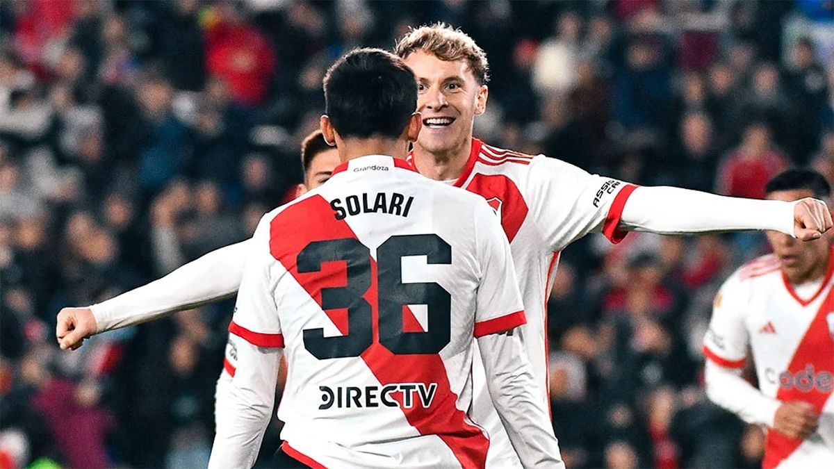 Facundo Colido marcó 2 de los tres goles de River a Central Córdoba en el inicio de la Liga Profesional