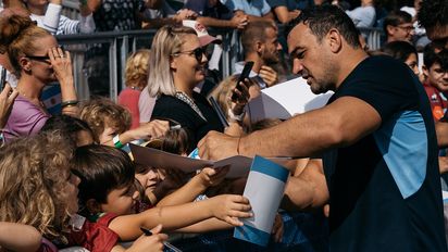 Los Pumas entrenaron pensando en Samoa con la presencia de dos mil aficionados