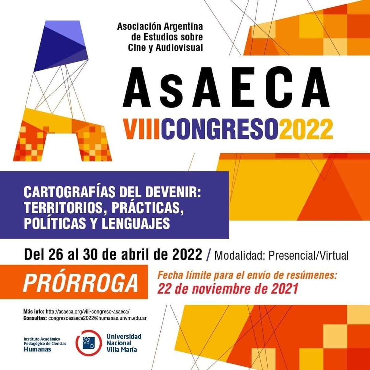 VIII Congreso Internacional de AsAECA: extienden la recepción de resúmenes