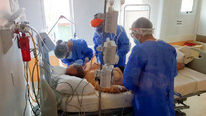 La ocupación de camas Covid es un 61% mayor al pico de 2020