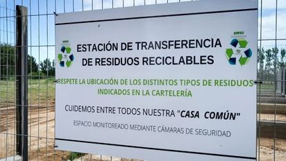 Carnerillo inauguró una nueva planta de transferencia de residuos reciclables