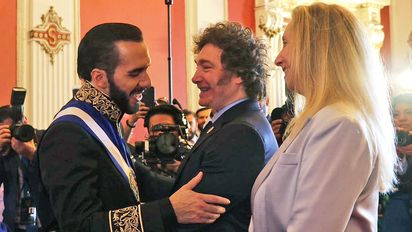 Milei participó de la asunción de Nayib Bukele en El Salvador
