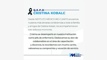 Cristina Kobalc Q.E.P.D.