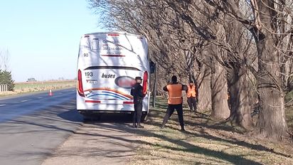 Operativo en el acceso sur a Cabrera: demoraron a un pasajero de un colectivo de media distancia