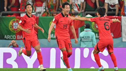 Corea del Sur le ganó 2-1 a Portugal y consiguió clasificar a octavos