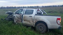 dos camionetas chocaron en la ruta 35 y dos hombres fueron trasladados a rio cuarto