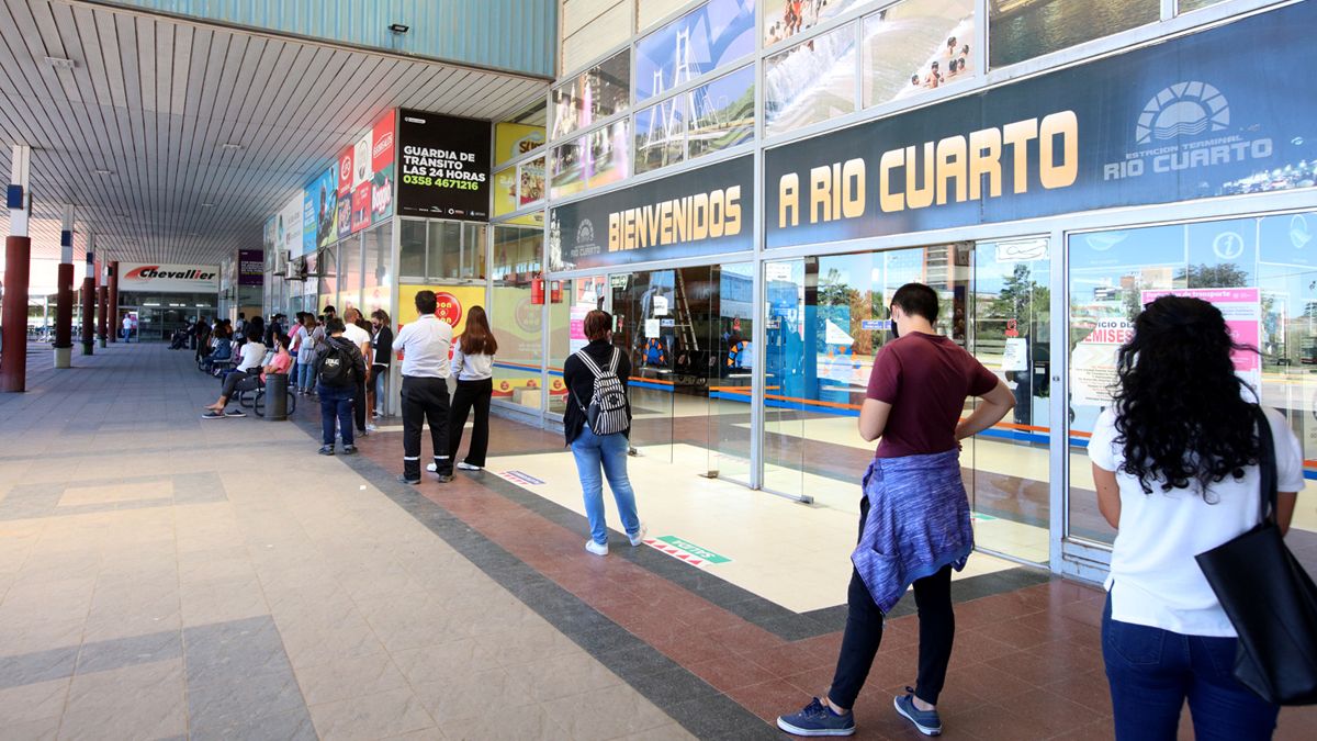 El centro de testeo de la Terminal de Ómnibus