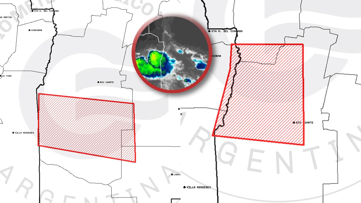 El SMN sumó un aviso a corto plazo por tormentas fuertes y se mantiene ...
