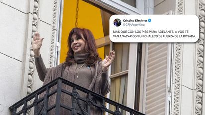 Cristina Kirchner a Milei:
