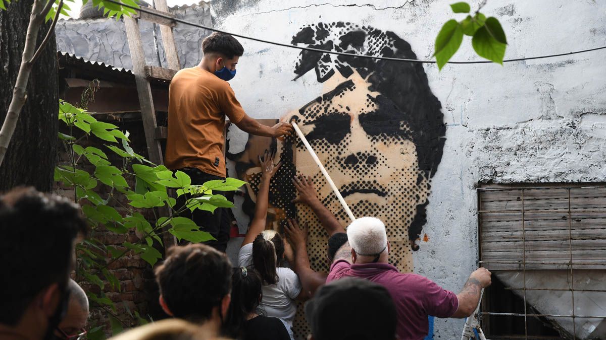 El especial homenaje en Villa Fiorito.