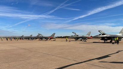 Este jueves y viernes se abrirá el Área Material para ver a los F-16