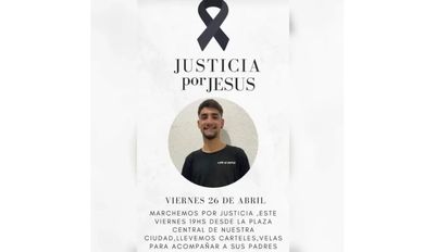 Cabrera: convocan a una marcha este viernes en pedido de justicia por Jesús Buffarini