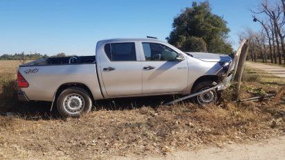 Choque en el viejo camino a Córdoba: un herido