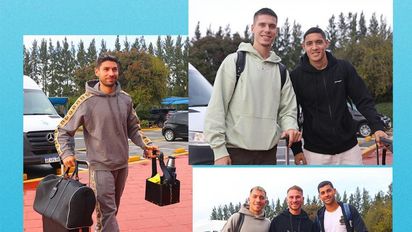 Llegan los jugadores del seleccionado argentino para iniciar las Eliminatorias Sudamericanas