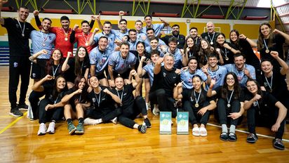 Micaela Bustos y Tomás Aprile, en la cima del handball nacional 