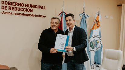 La Provincia entregó aportes por 120 millones para la obra de ampliación de gas en Reducción