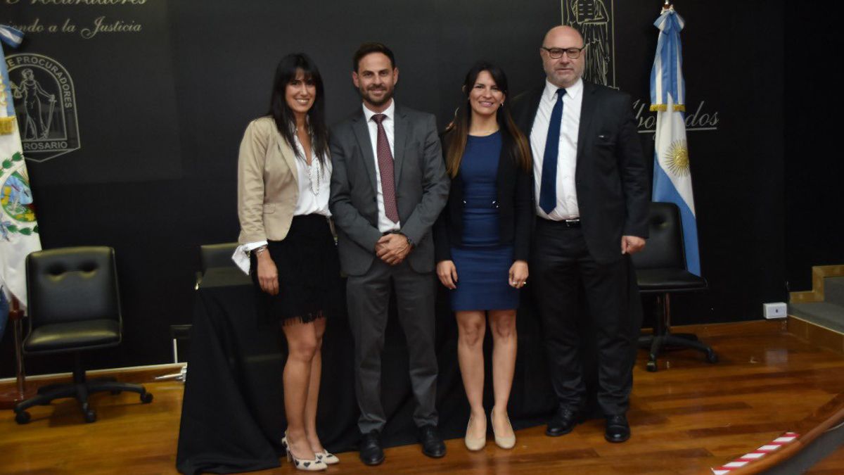 Jimena de la Torre, Agustín Marchesini, Claudia Sarmiento y Miguel Piedecasas, integrantes de la lista 3.