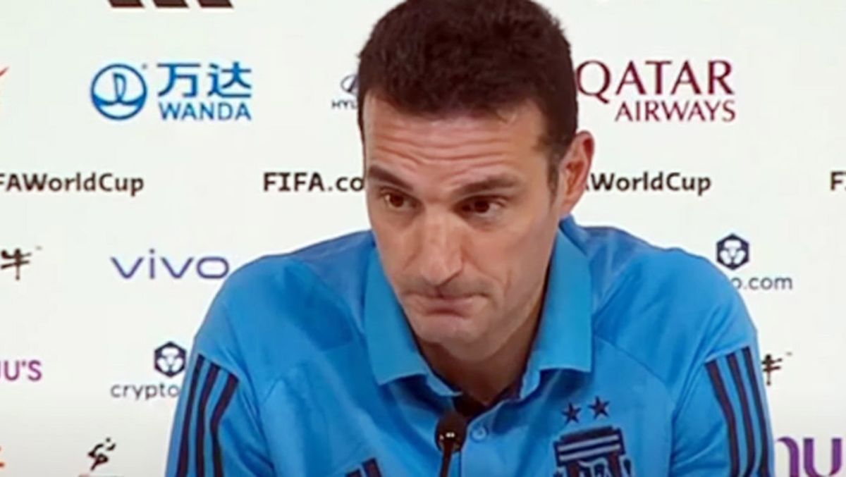 El entrenador argentino en la rueda de prensa previa al encuentro con Polonia