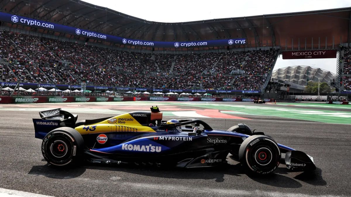 Franco Colapinto en actividad en la anterior presentación en el Gran Premio de Mexico.