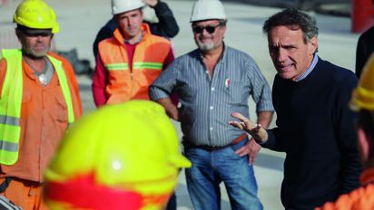 El gobierno realizó un inédito paro de obras públicas contra las propuestas de Milei y Bullrich