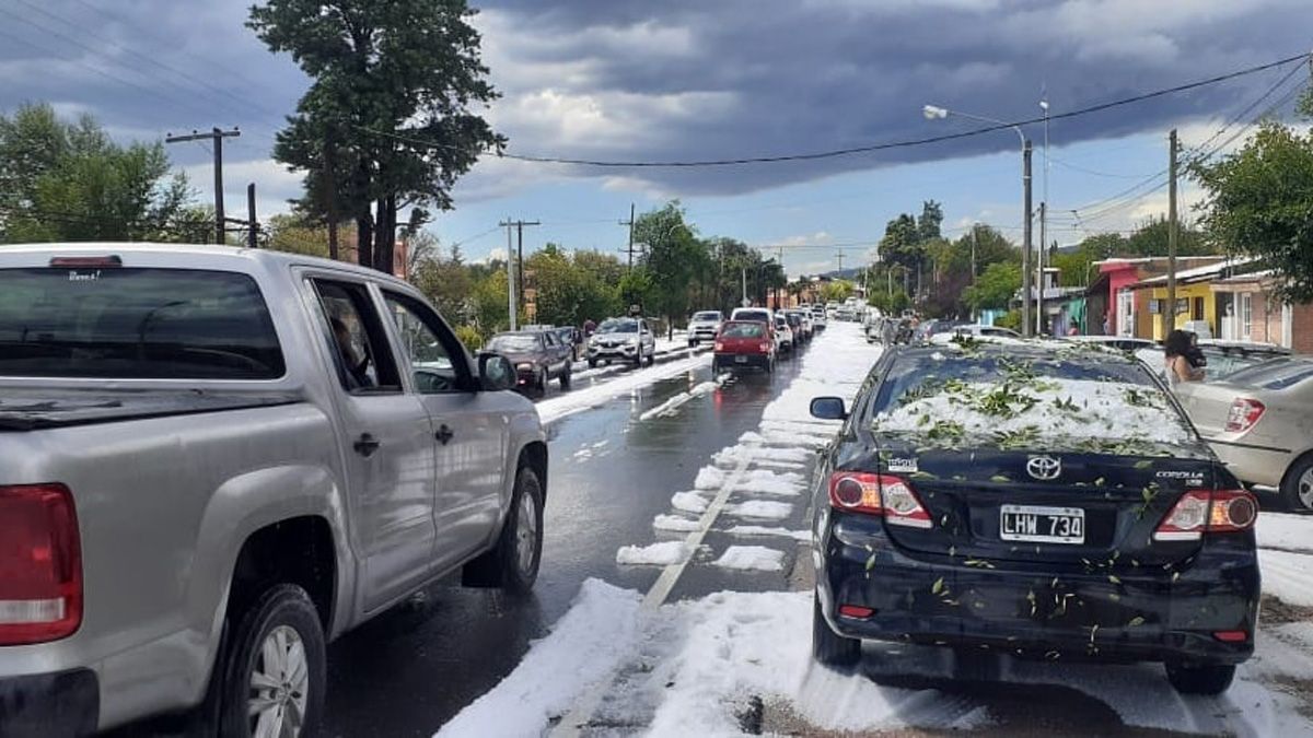 Una Fuerte Tormenta De Granizo Azoto A Localidades De Traslasierra