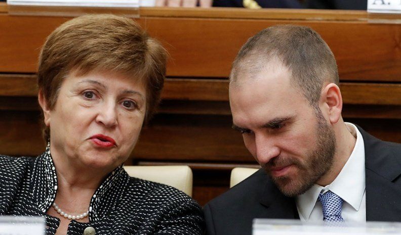Martín Guzmán y Georgieva se reunieron en Washington para evaluar el cumplimiento del acuerdo
