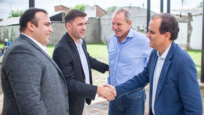 Llamosas y De Rivas se reunieron con el Intendente de Las Higueras