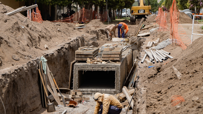 Arrancó la obra de desagüe pluvial que desagotará el Cispren 1 y Buena Vista