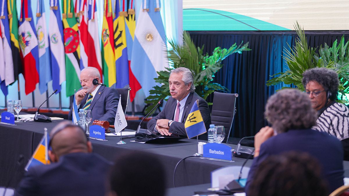 El presidente Alberto Fernández inauguró la Cumbre de Jefes de Estado de la Comunidad de Estados Latinoamericanos y Caribeños (CELAC).