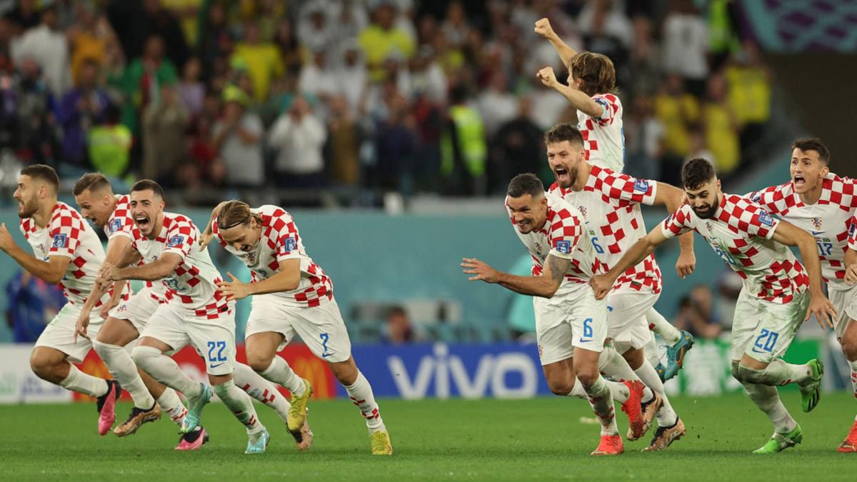 Croacia festeja el triunfo por penales a Brasil y el pase a semifinales