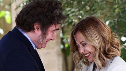 Javier Milei viaja a Italia para reunirse con Giorgia Meloni