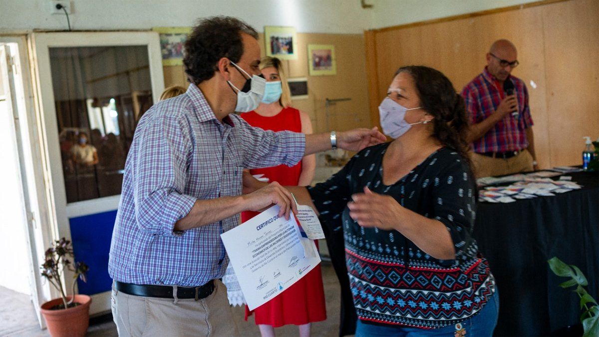 Las participantes recibieron capacitaciones y talleres de oficio.