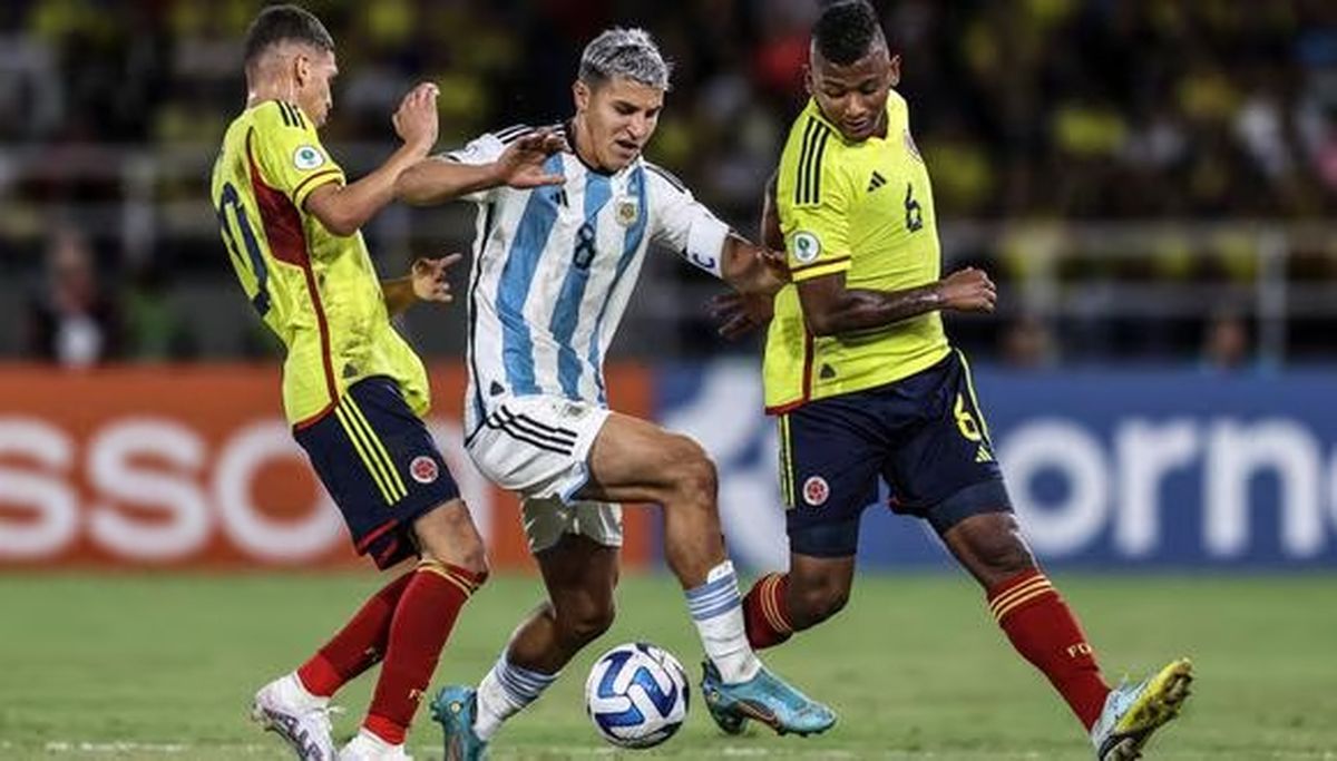 Argentina Sub-20 perdió ante Colombia y quedó fuera del Sudamericano