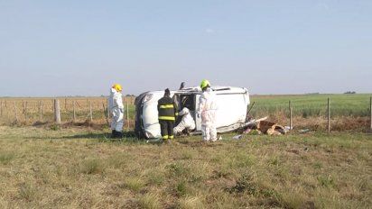 Vuelco fatal en la ruta 35: murió un empleado de un súper de Mackenna