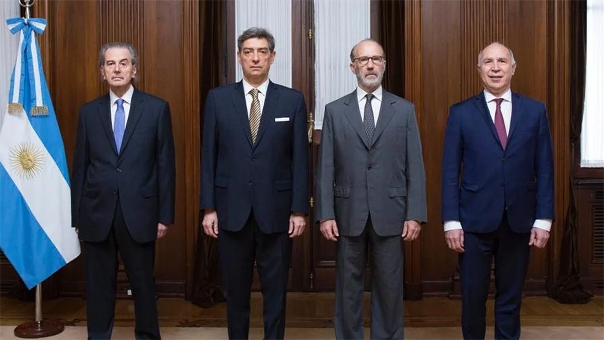 Los cuatro integrantes de la Corte Suprema de Justicia de la Nación.