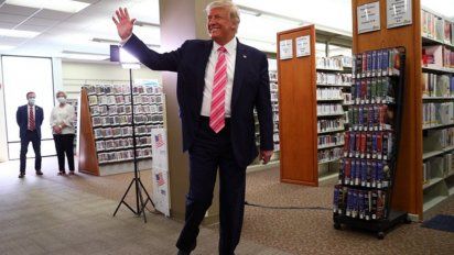 El presidente de EEUU sufragó por anticipado en Florida