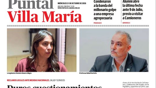 Accedé a la edición digital de Diario Puntal Villa María