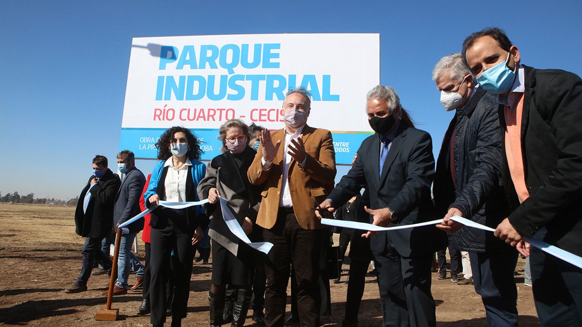 Autoridades provinciales y municipales inauguraron el nuevo Parque Industrial.