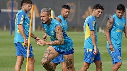 Boca: Benedetto se retiró de la práctica por un malestar físico