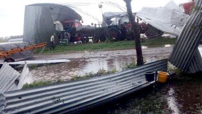 Un temporal provocó destrozos en el noreste de Córdoba