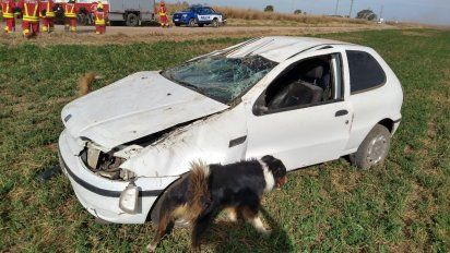Dos jóvenes de San Basilio resultaron lesionados en un accidente