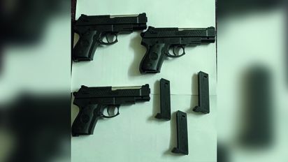 Tres adolescentes fueron trasladados por portar réplicas de arma de fuego